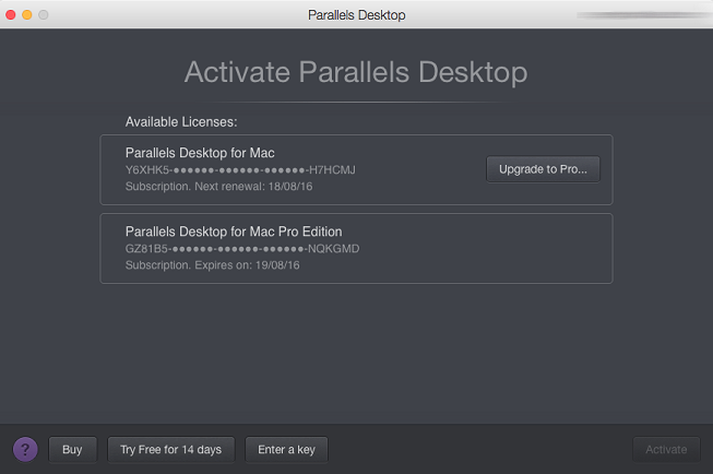 parallel desktop activation key